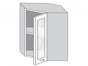 1.60.3у Шкаф настенный (h=720) угловой на 600мм со стекл. дверцей в Тобольске - tobolsk.magazin-mebel74.ru | фото