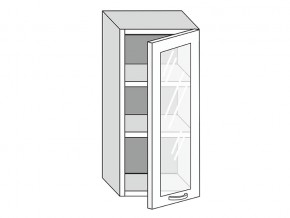 19.40.3 Шкаф настенный (h=913) на 400мм с 1-ой стекл. дверцей в Тобольске - tobolsk.magazin-mebel74.ru | фото