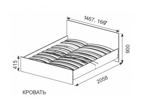 Кровать 1600х2000 ортопедическое основание в Тобольске - tobolsk.magazin-mebel74.ru | фото